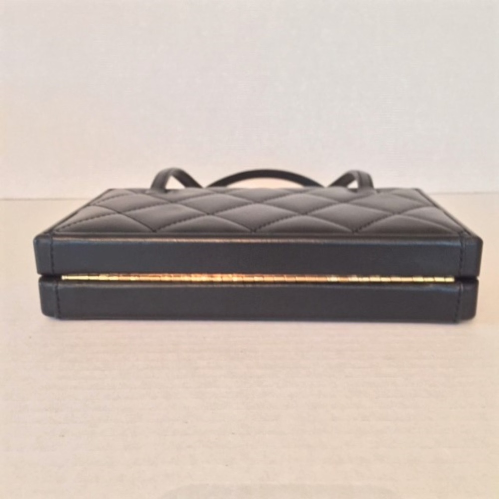 CHANEL Black Lambskin Evening Handbag, Authentic - Picture 5 of 8